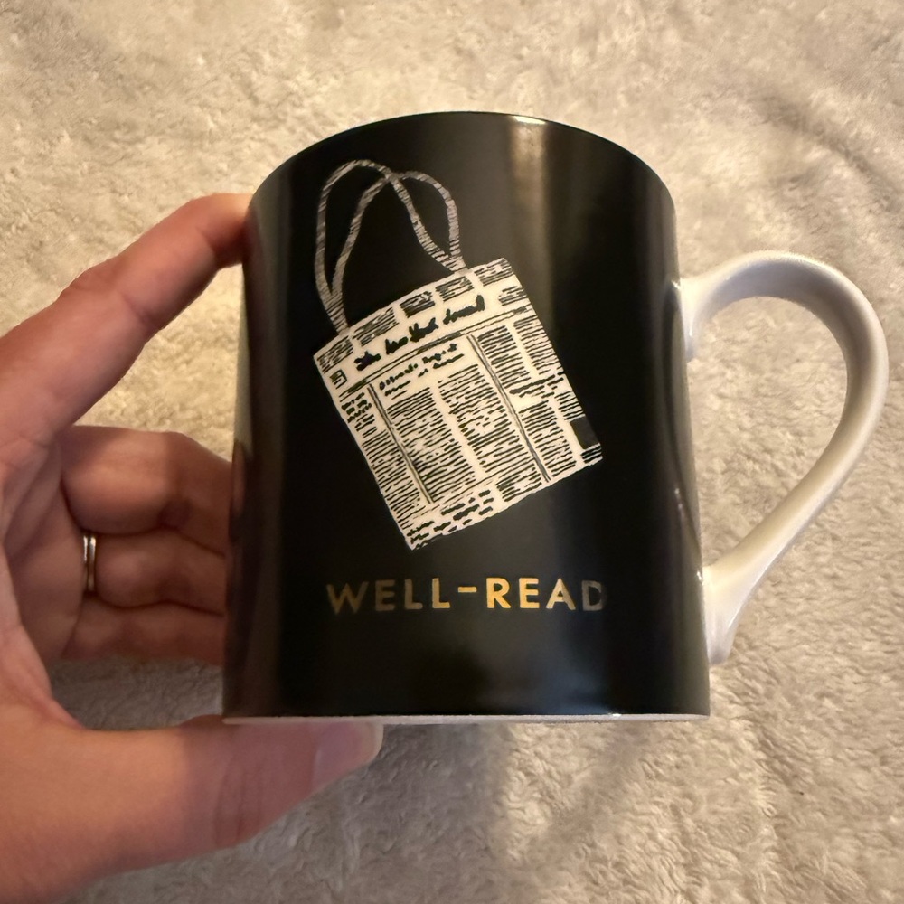 NEW kate spade Things We Love News Well-Read Tote Mug - Picture 3 of 6